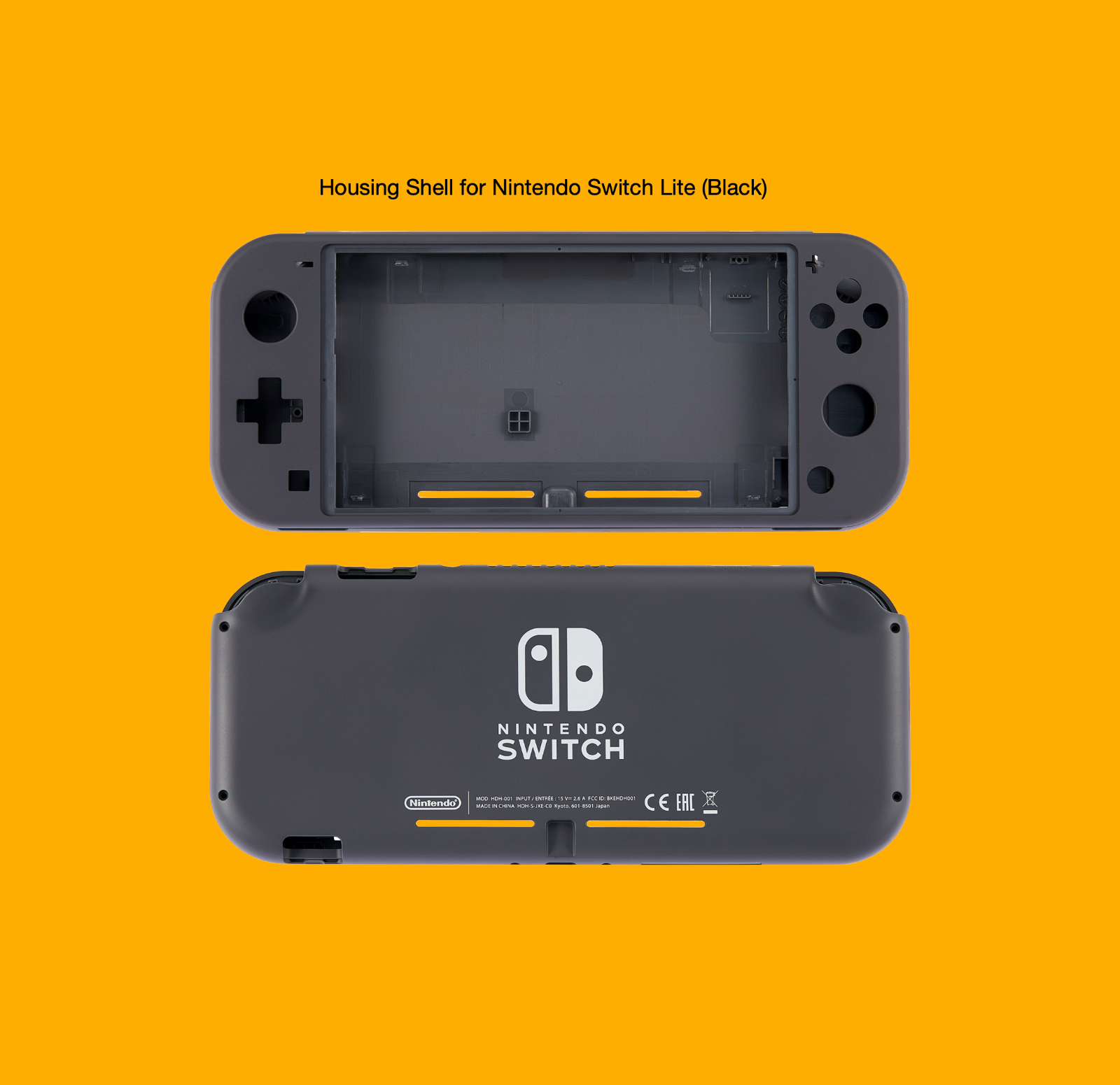 Nintendo Switch Lite Housing Shell Replacement (Black)